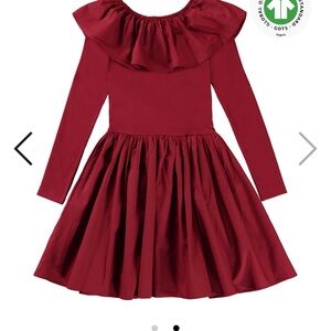 Molo Deep Red Formal Kids Dress